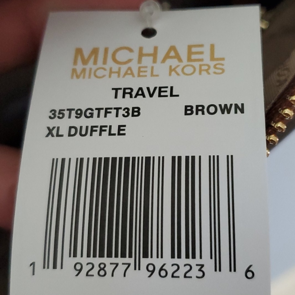 🆕️ MICHAEL KORS Travel XL Duffle Brown - Picture 4 of 10
